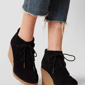 Toms Suede Wedge Heels